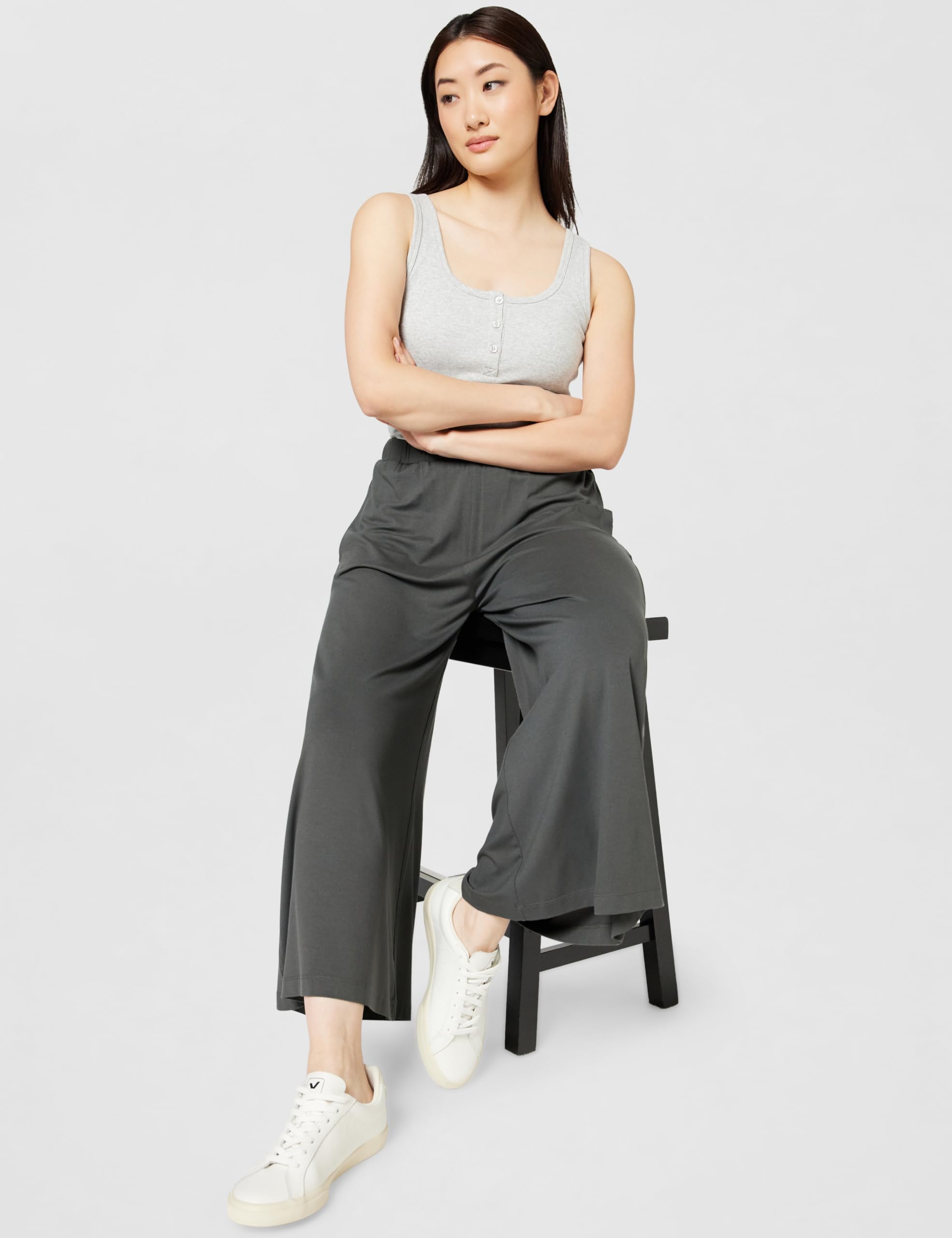 Marc O'Polo Denim damskie spodnie materiałowe z gumowym ściągaczem Cropped, 0015, M