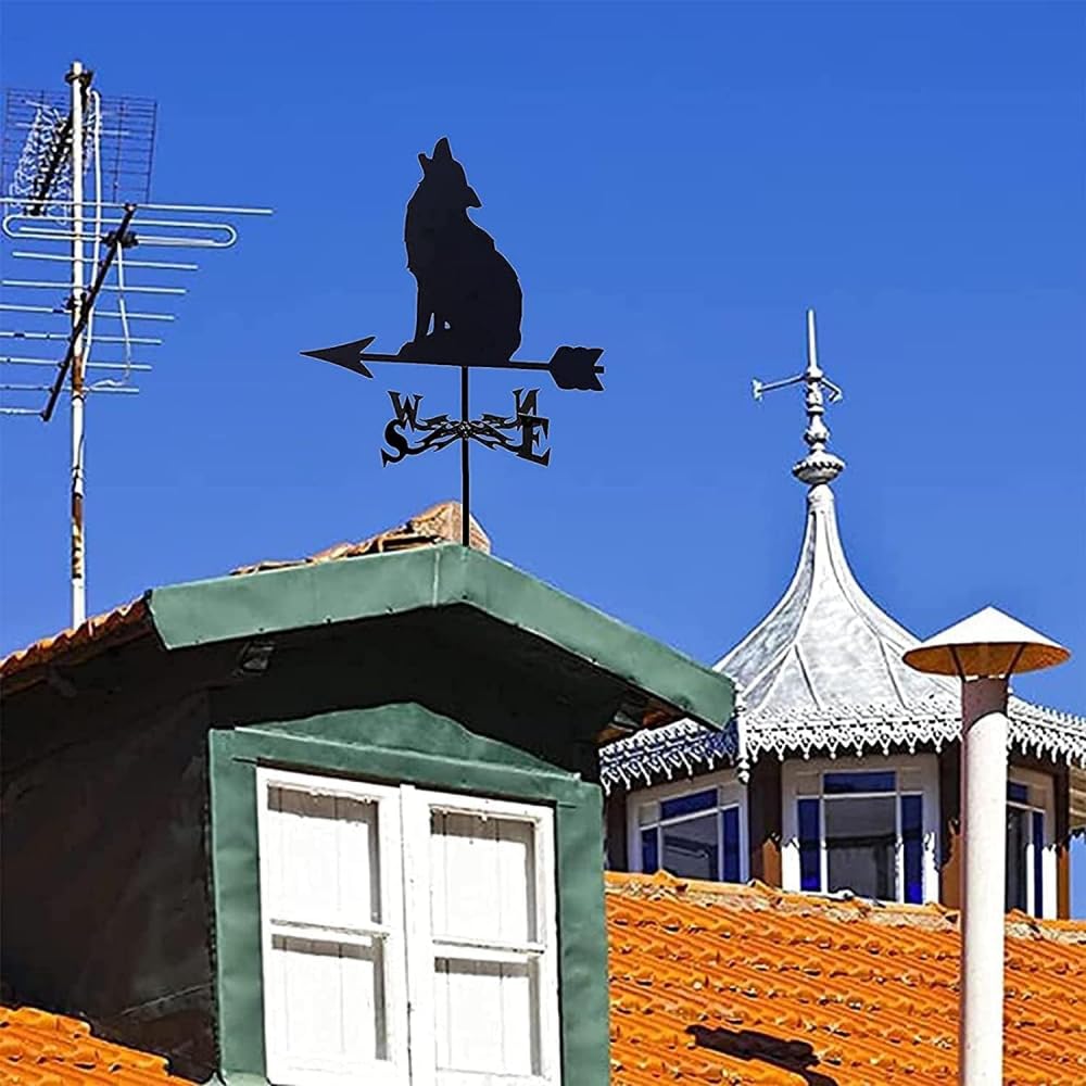 Weathervane Vane Measurement Tools Retro Wind Direction Indicator Stawn Creative Garden Stake Vane