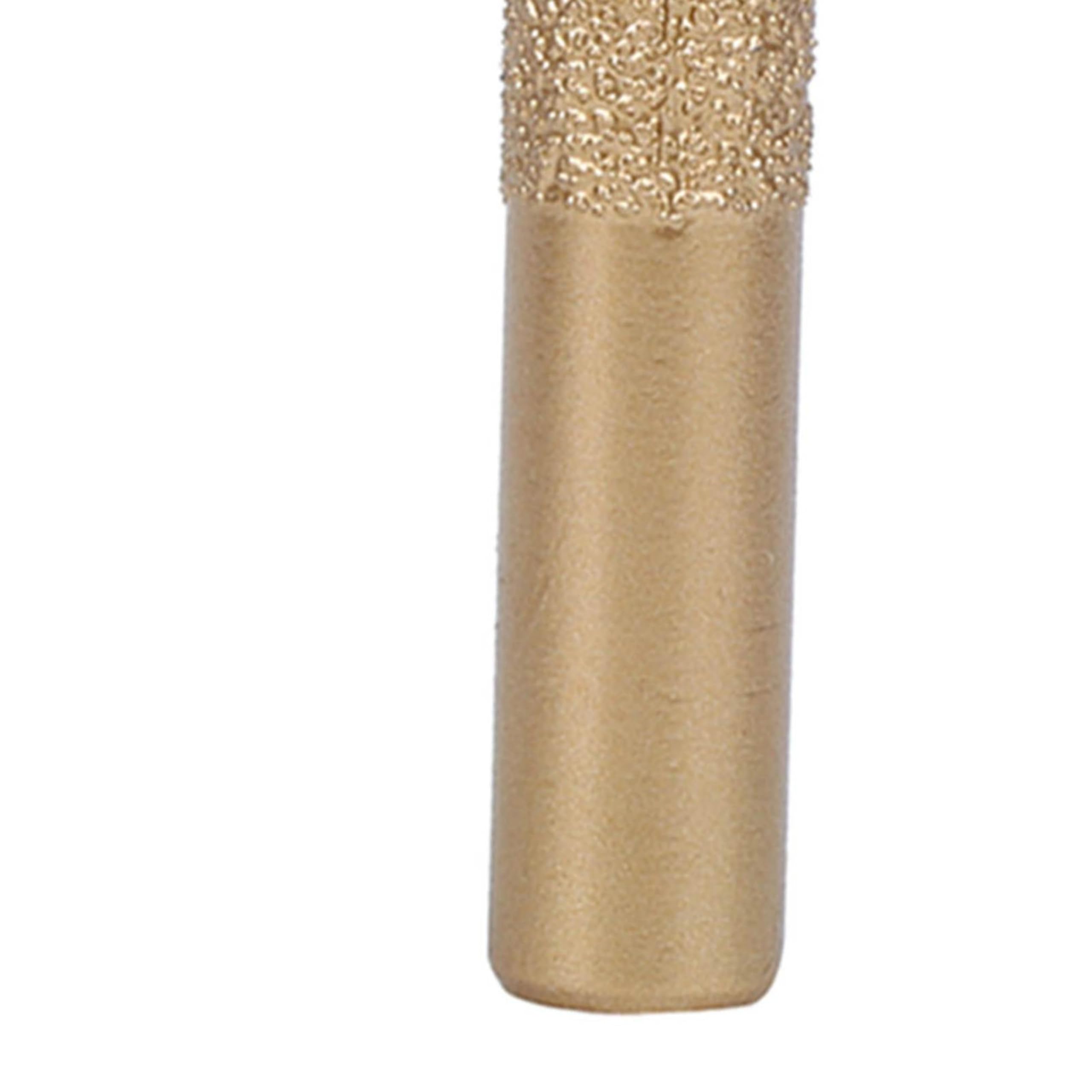Frese Diamantate Punte Diamantate Gambo Dritto Brasato Dorato per Il Taglio Del Bordo Pietra Marmo Granito Piastrelle Cerami (12.7 * 13.5 * 75mm)