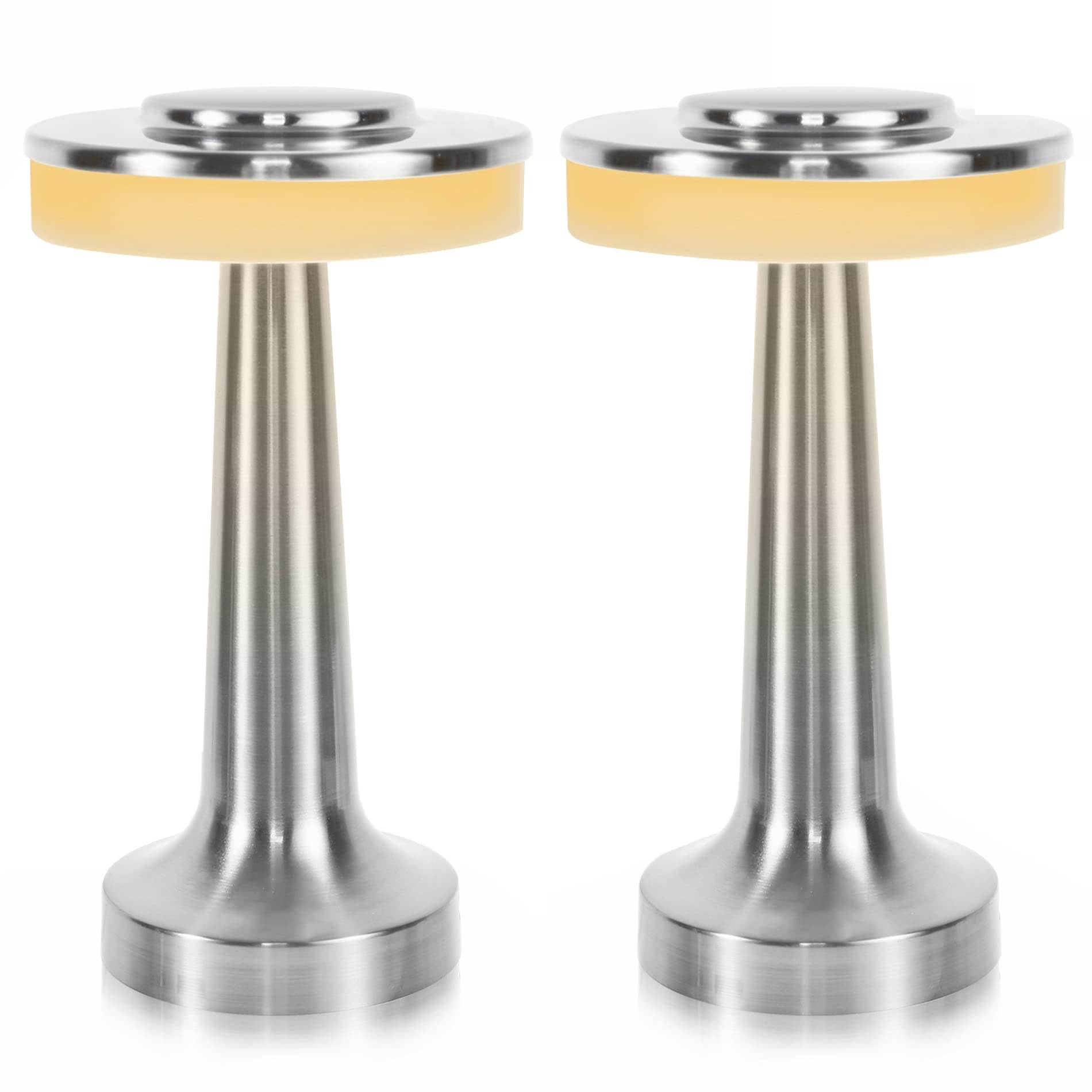 Cordless Table Lamp, Portable LED Desk Lamp, Table Sensor Control Beside Lamps, Kids Night Light with Stepless Dimming & Charging Completed Tip Light & 3 Colors Changing