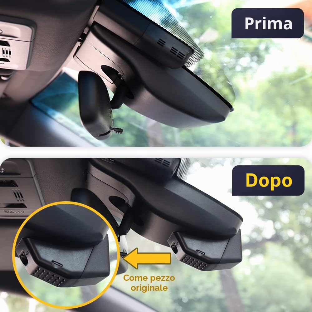 FITCAMX Dash Cam Compatible with Toyota Corolla L LE SE XLE XSE SE Nightshade Sedan 4D Hybrid 2019-202212th Gen (E210), 4K Discreet Car Recorder WiFi, G-Sensor, OEM Easy to Install, 64GB Card
