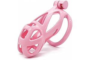 3DX-P Modeling Chastity Cage Device with Lock & 5 Rings - Cobra Male chasti...