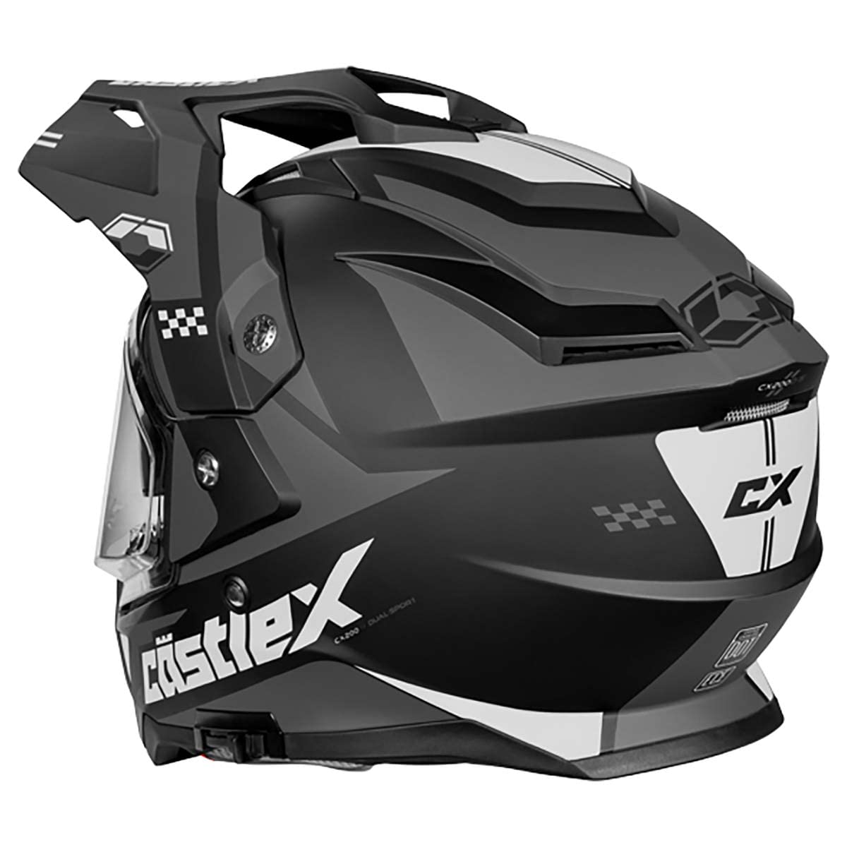 Castle X CX200 Wrath Dual Sport Electric Snow Helmet (Matte Charcoal - Large)