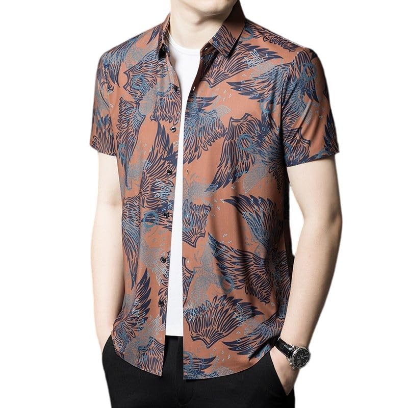 Chemise à manches courtes homme à fleurs pour vos terrasses d'été