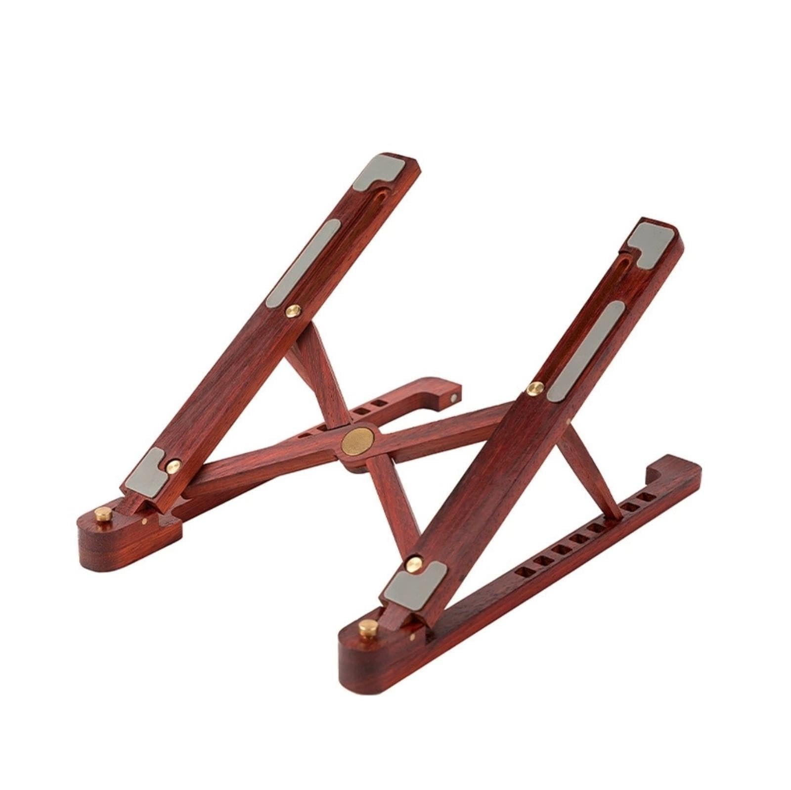 Supporto Laptop Legno Pieghevole Regolabile Portatile Alzatina