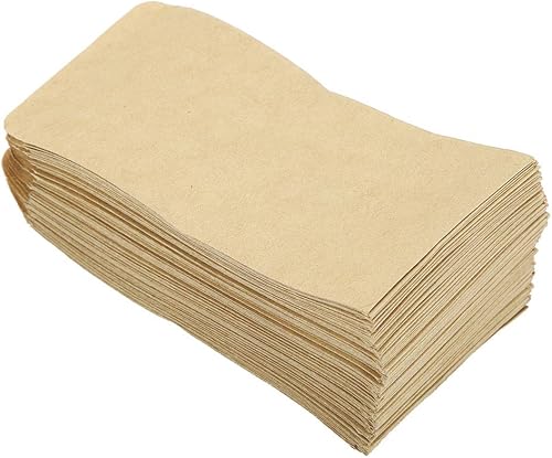 Paquete de 100 bolsas de papel kraft de 6 x 11 pulgadas para almacenamiento de semillas, sobres en blanco, bolsas de papel para semillas para uso en
