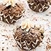 Restaurantware Panificio 0.4 Ounce Baking Cups 200 Flared Cupcake Liners - Oven-Ready Freezable Brown And White Paper Muffin Cases Disposable Chocolate Wisp For Wedding Parties Baby Showers