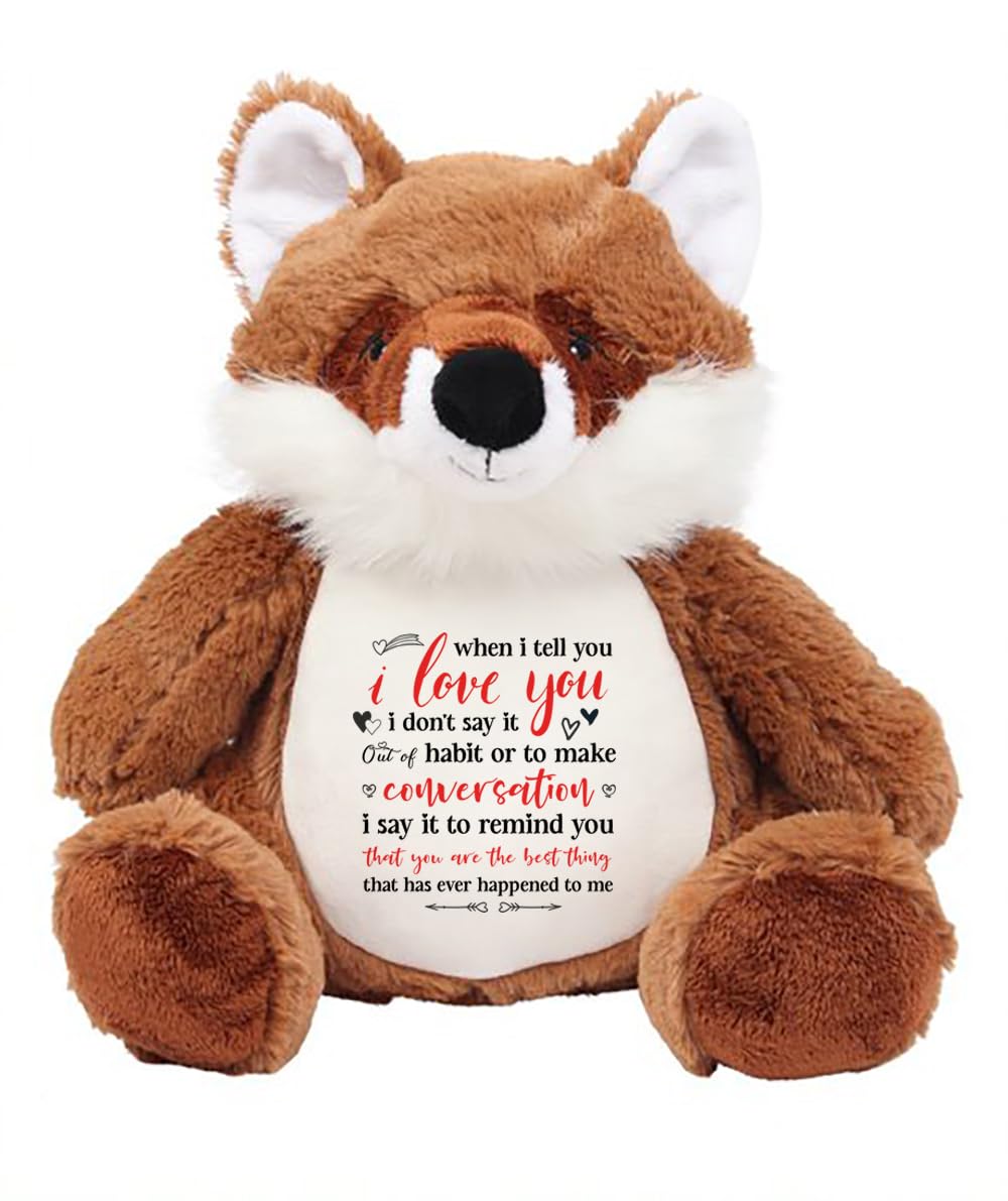 Getagift When I Tell You I Love You I Don't Say It Out of Habit, Valentine's Day Gift, Soft Toys, Teddy Bear. (Fox)