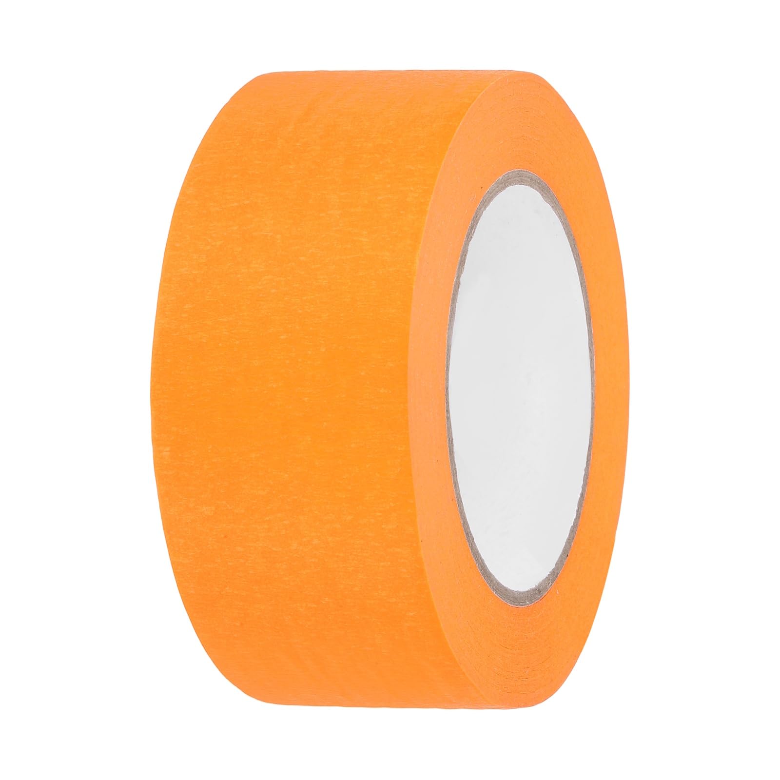 sourcing map 50mm x 50 Meters Colored Masking Tape Universal Crepe Paper Colorful Masking Painter Tape for Art Drawing DIY Handcraft Labeling Sealing, Orange