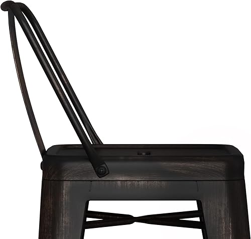 Miniatura 63 de SIMPLIHOME Rayne - Taburetes de encimera (juego de 2) – asientos de cocina de metal de 24 pulgadas de altura de asiento en blanco, asientos