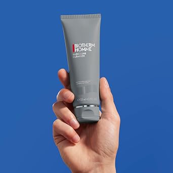 Biotherm Homme Basics Line Cleanser with Biotech Plankton, Gentle Daily Cleansing Gel for Men with Normal Skin, Fresh and Toning Effect, Prepares Skin for Shaving, 4.2 Fl. Oz. Squeeze Tube