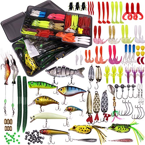 Soontrans 300PCS Leurre Peche Carnassier Set, Leurre...
