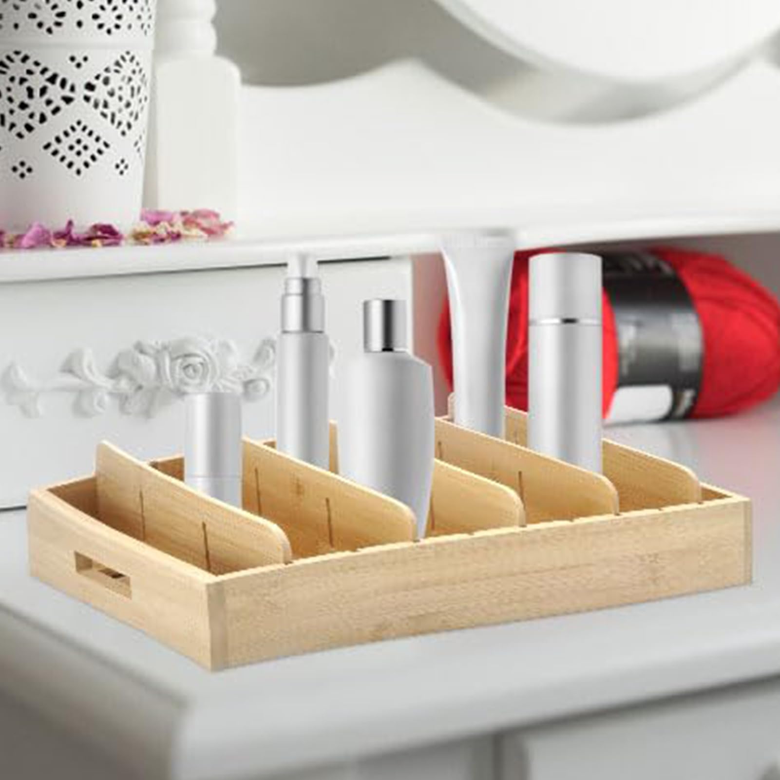 Boîte De Rangement En Bois Bac De Rangement Pour Casseroles Avec Cloisons
