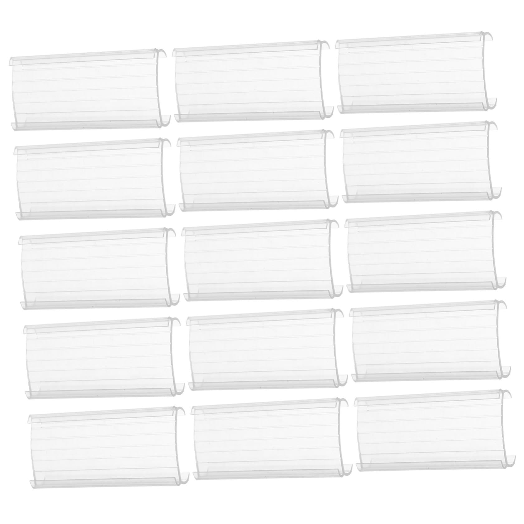 LALAFINA 80pezzi Per Cartellini Trasparenti Per Supermercati Pvc Facile Installare e Leggero Per Esposizione Negozio e Scaffali