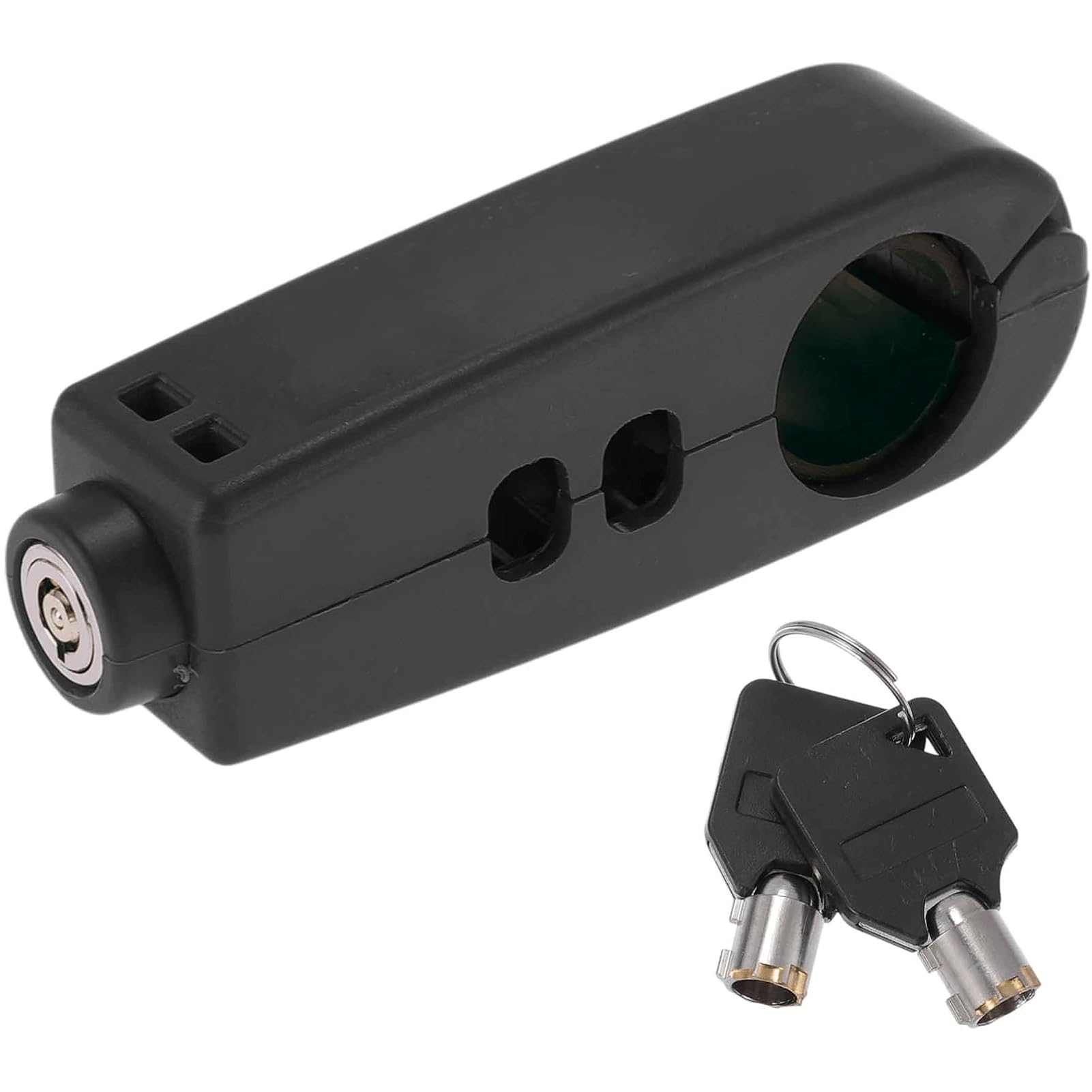 Qymlsh One Color Bicycle Handbrake Lock, Abs Anti-Theft Lock, Handlebar Brake Locking Device