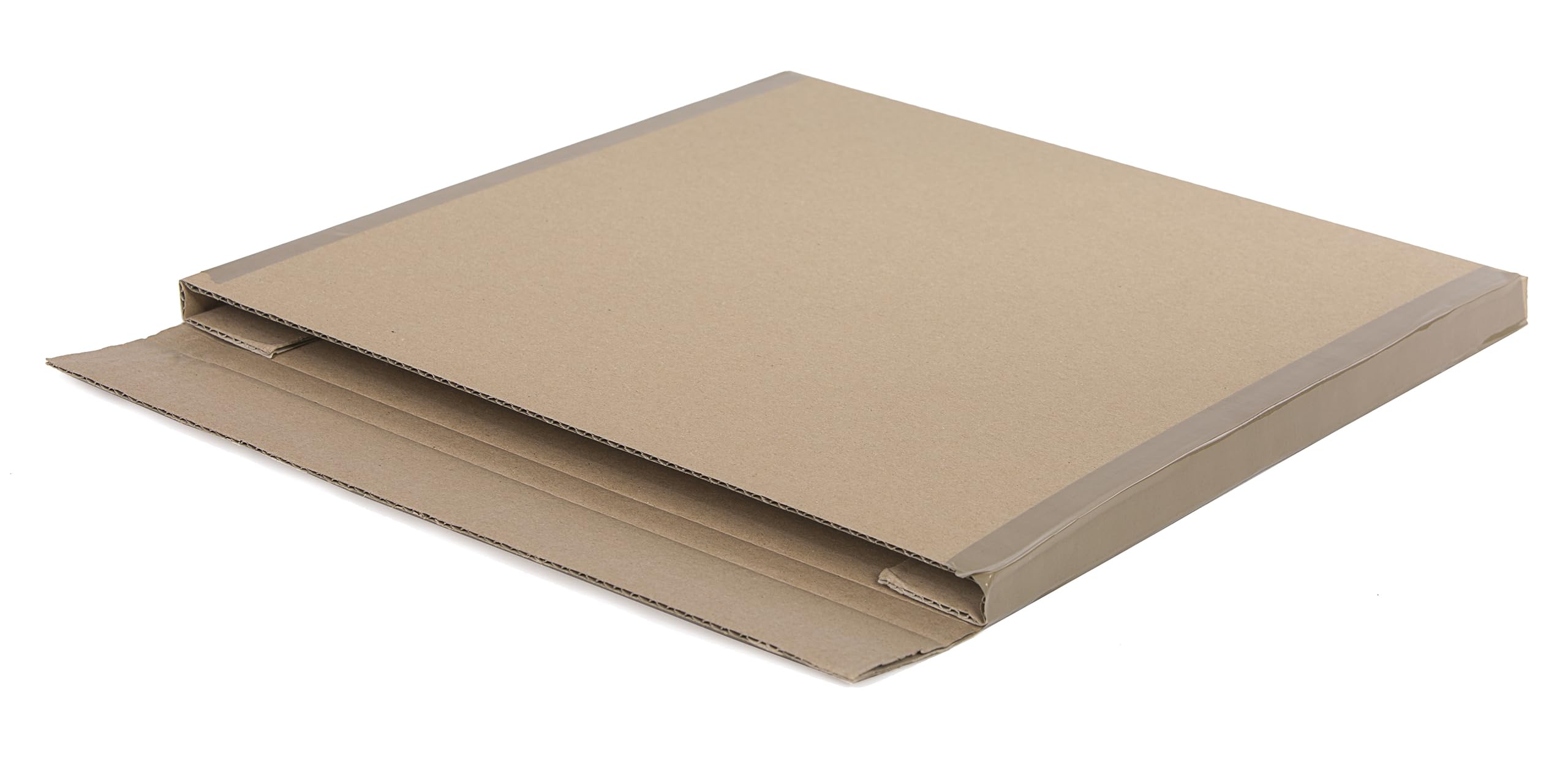 100 sztuk kartonów listowych maxi 325 x 320 x 12 mm, wymiary wewnętrzne maksimum wysyłka, składane pudełko, 1-faliste 400 g, brązowe pudełko pocztowe, opakowanie