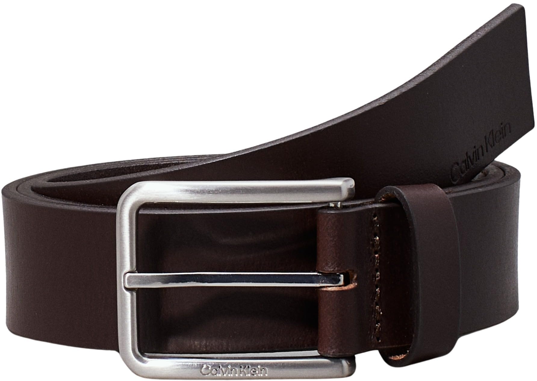 Calvin Klein Cintura Uomo Warmth Oiled Grain 3.5 cm Cintura in Pelle
