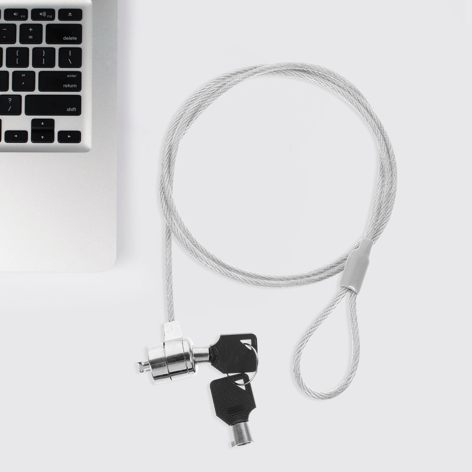 Lucchetto per Laptop in Lega 2 Set Design Flessibile e Facile da Usare, Cavo di Sicurezza Portatile per Protezione del Computer