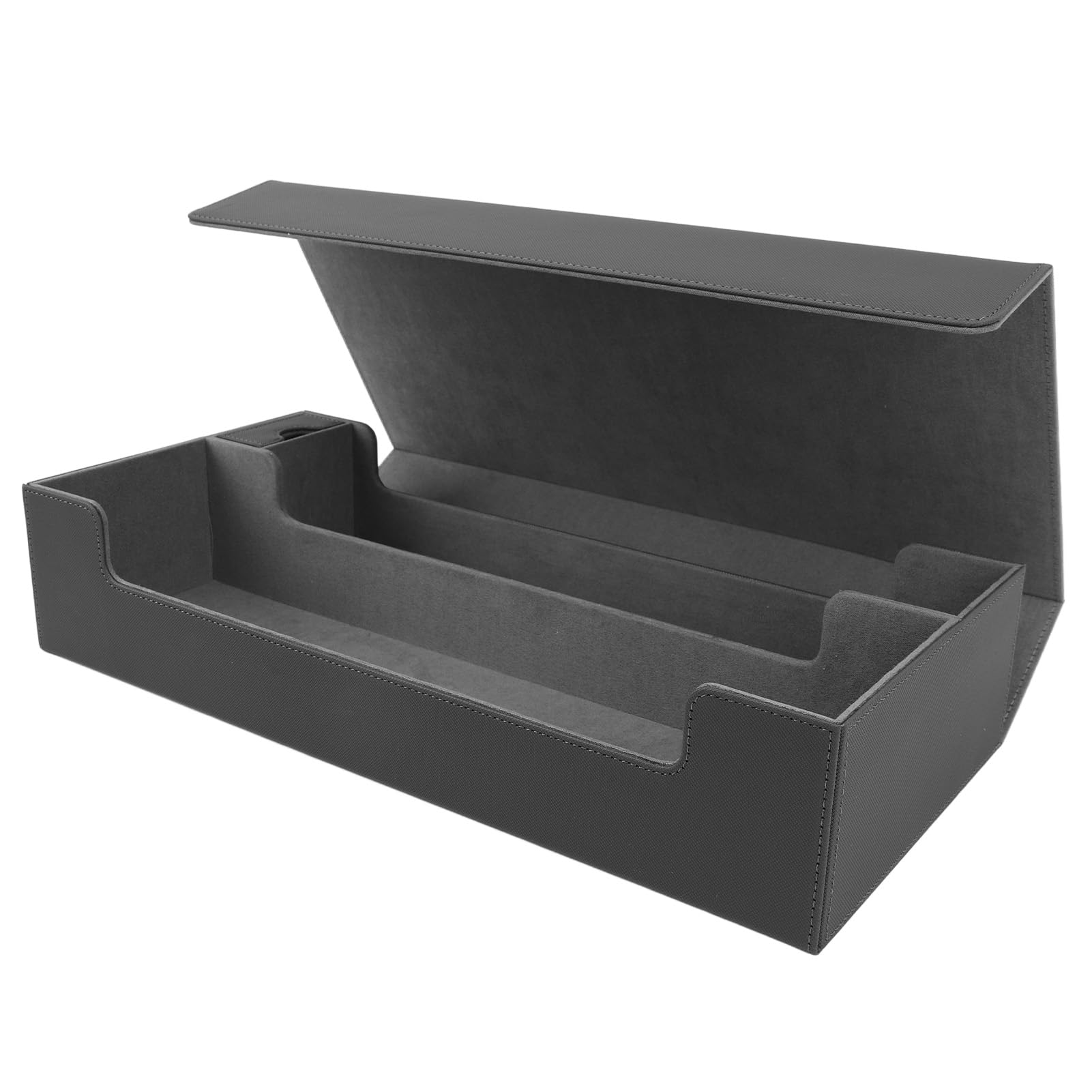 Card Storage Box Magnetic Closure PU Leather Organizer for Game and (#3)