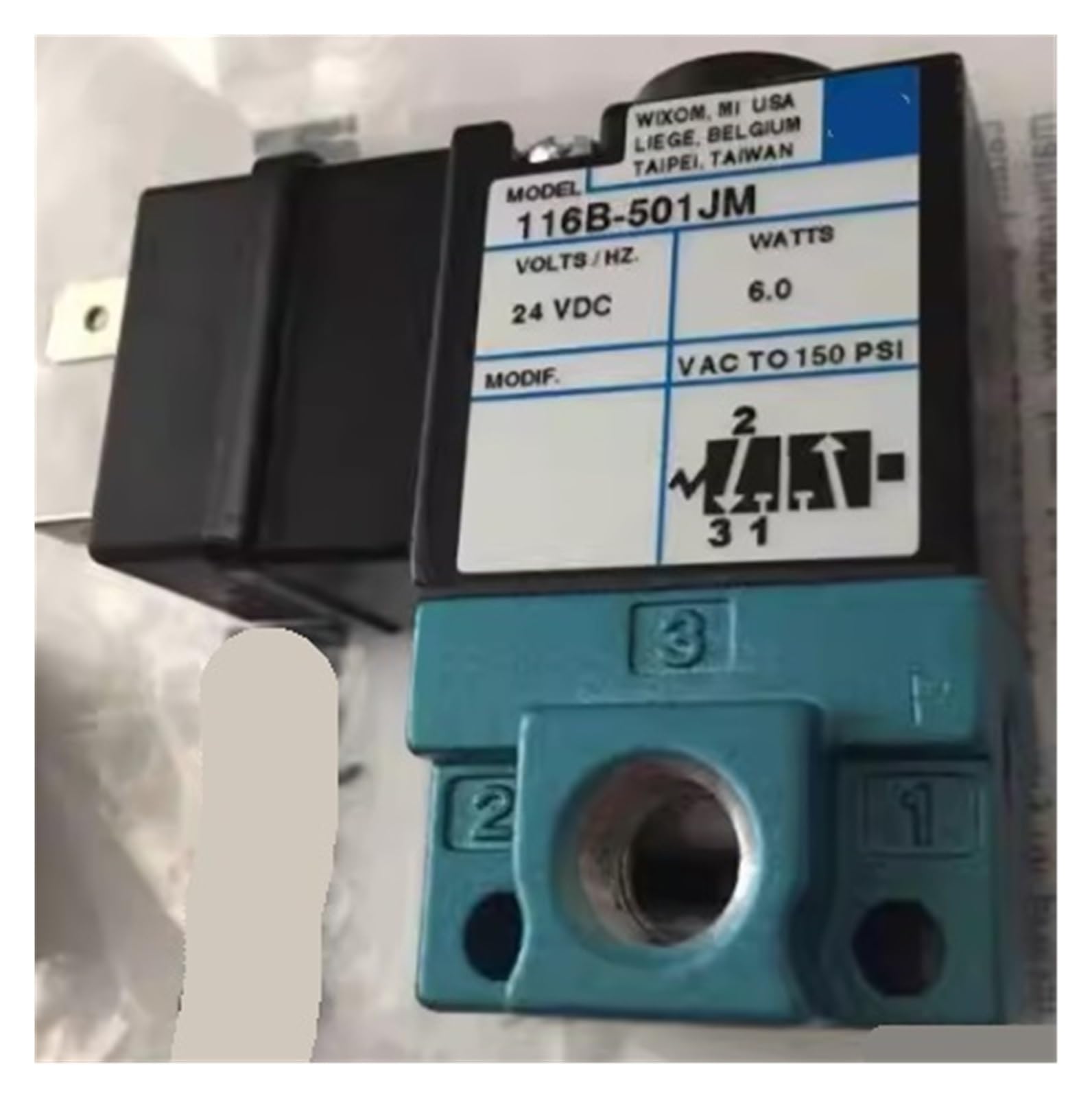 Électrovanne 116B-501JM distributeur pneumatique pour commande de vérin