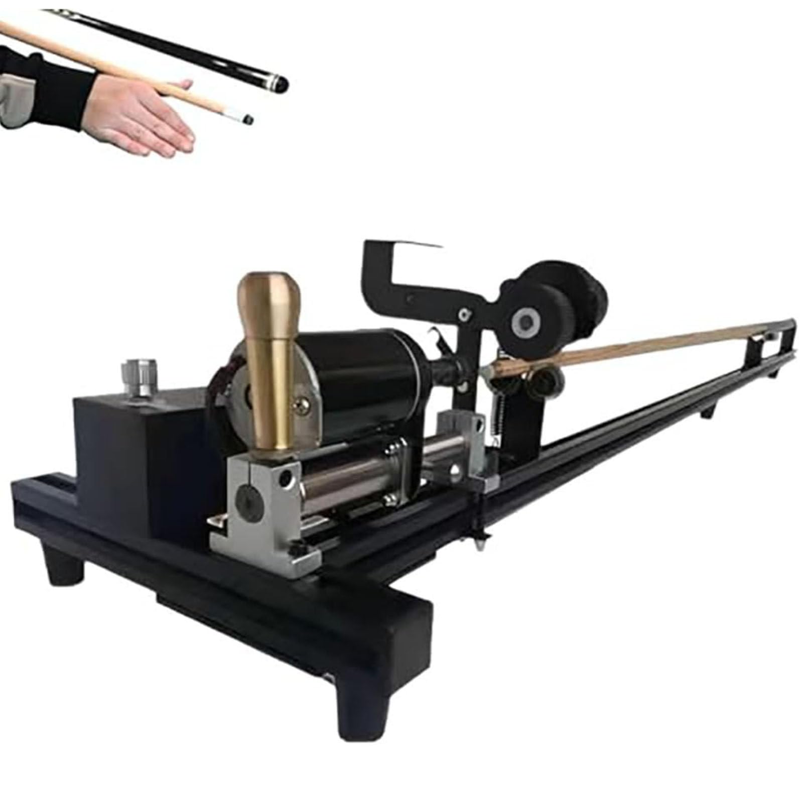 Cashwise Pool Cue Tip Tool, 7 in 1 Snooker Cue Repair Machine for Straightening, Grinding and Polishing, Efficient Pool Cue Tip Clip Repair Device