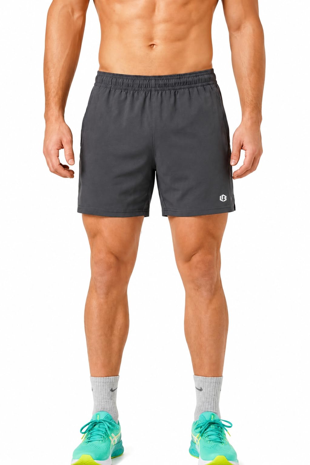 unbeaten Men's 5 Inch Running Shorts | Quick Dry Gym Shorts | Lightweight Sports Shorts with Zip Pocket-picture-15