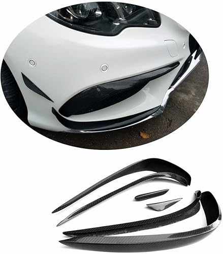 Ventilación de parachoques delantero compatible con Mercedes Benz Clase E W212 E300 E350 E400 E500 E550 Sport Sedan 2014-2016 personalizado de fibra