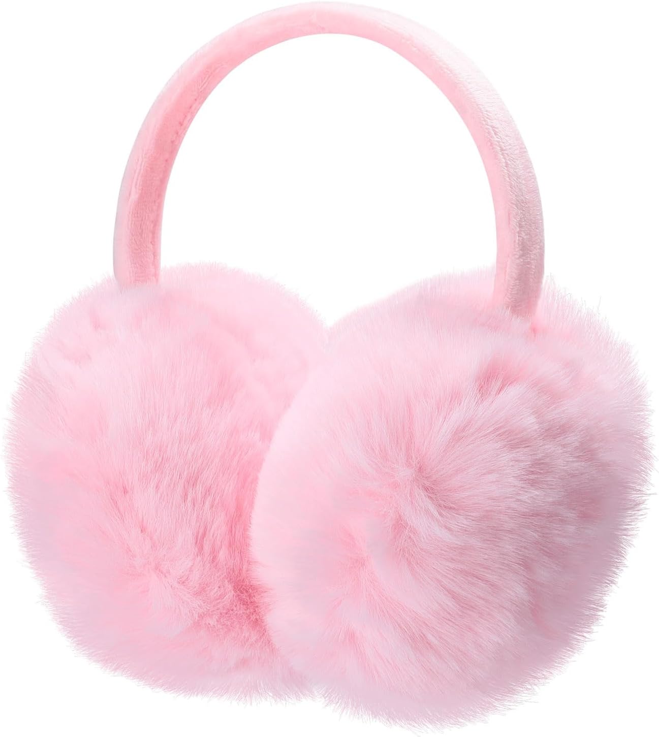 ZTL Women Winter Ear Muffs Fluffy Faux Fur Warm Earmuffs Girls Ear Warmer Soft Plush Outdoor Adjustable Ear Covers