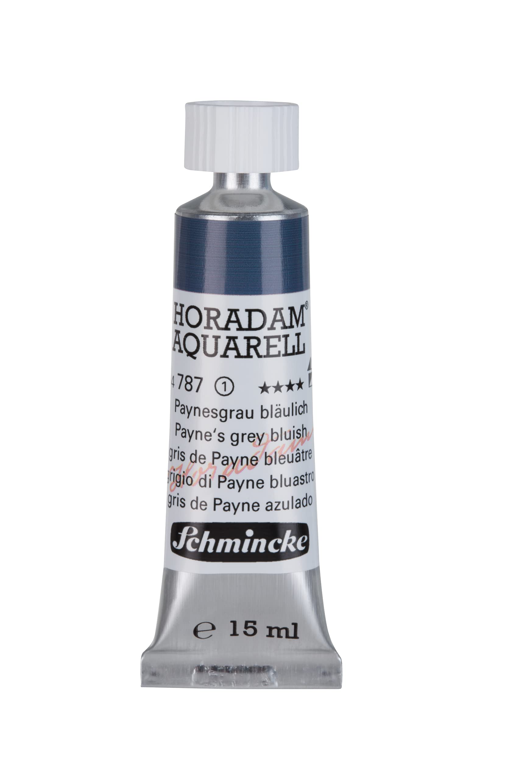 Schmincke - HORADAM® AQUARELL - finest artists' watercolour paints, 787 Paynes grey bluish, 14 787 006, 15 ml tube