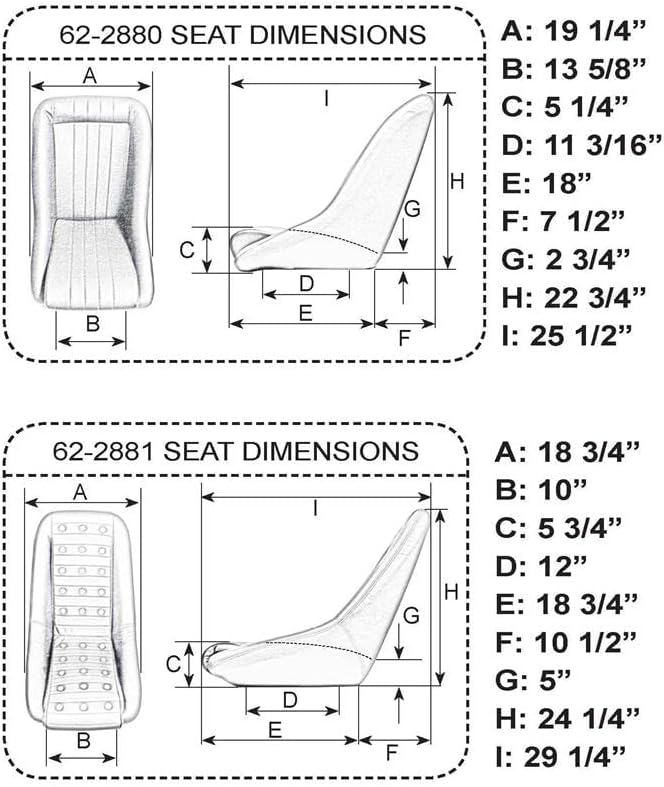 Roadster Style Seat, Black Vinyl, Compatible with Dune Buggy