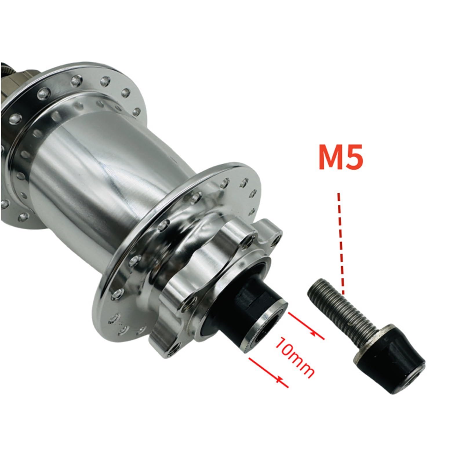 Piasta rowerowa 32H 36H do Dirt Jump Single Speed ​​hamulec tarczowy piasty ze stopu aluminium 10 x 135 mm śruby wewnętrzna piasta blokująca