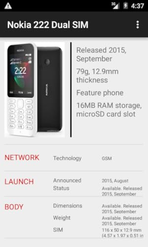 Nokia 222 Dual SIM