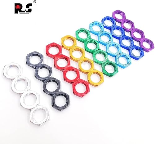 Miniatura 2 de 4pcs 17mm Wheel Hex Nuts Mount 4pcs for RC 15 TRAXS X-maX 77086-4 HSP RC Car - (Color 4pcs)