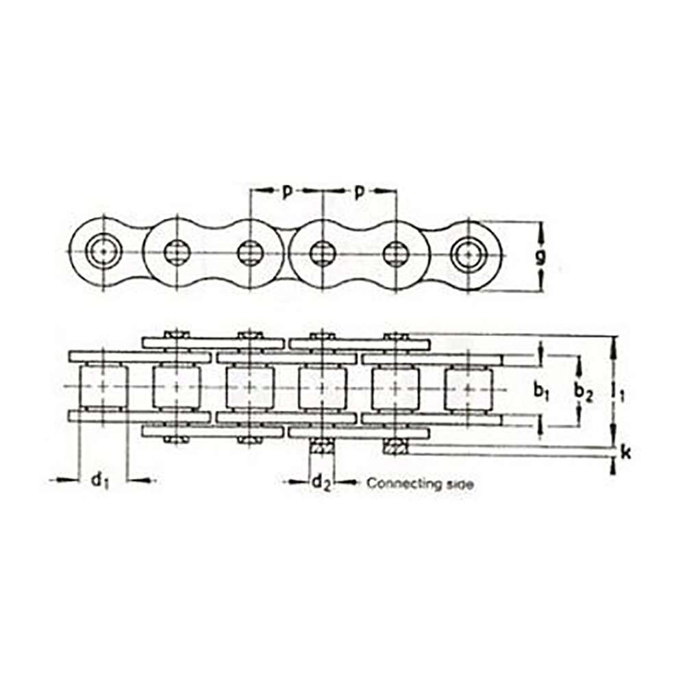 RAParts RC50 Roller Chain - 10 Foot Box Fits Roller Chain