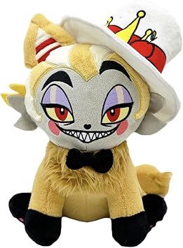 Hazbin Hotel Plush Toy Cute Stuffed Animal Alastor Figure Doll Anime Cartoon Hazbin Hotel Merch Collectable Plushies Toy Throw Pillows for Fans Style A