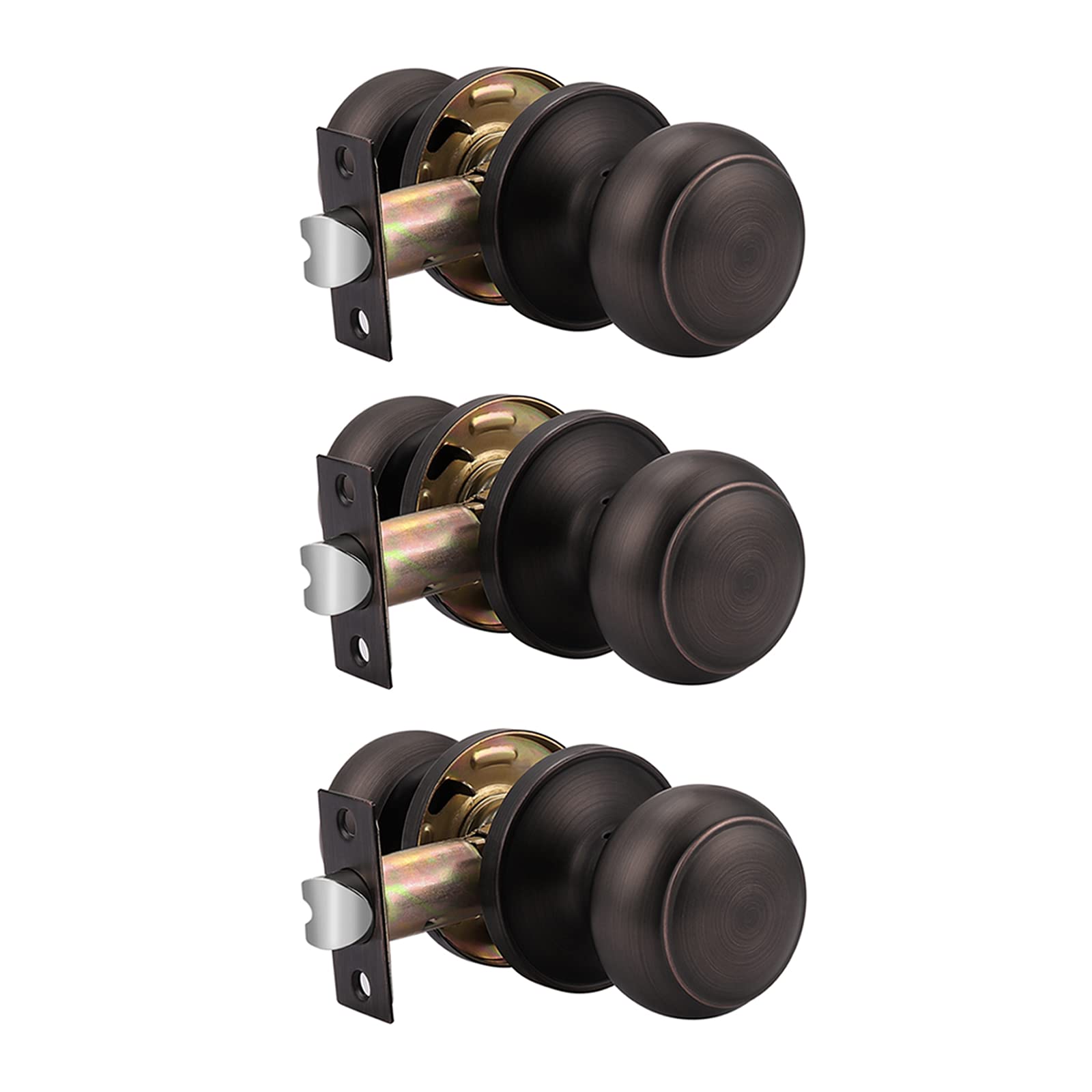 Bouton de porte intérieure Probrico en bronze huilé pour couloir et placard