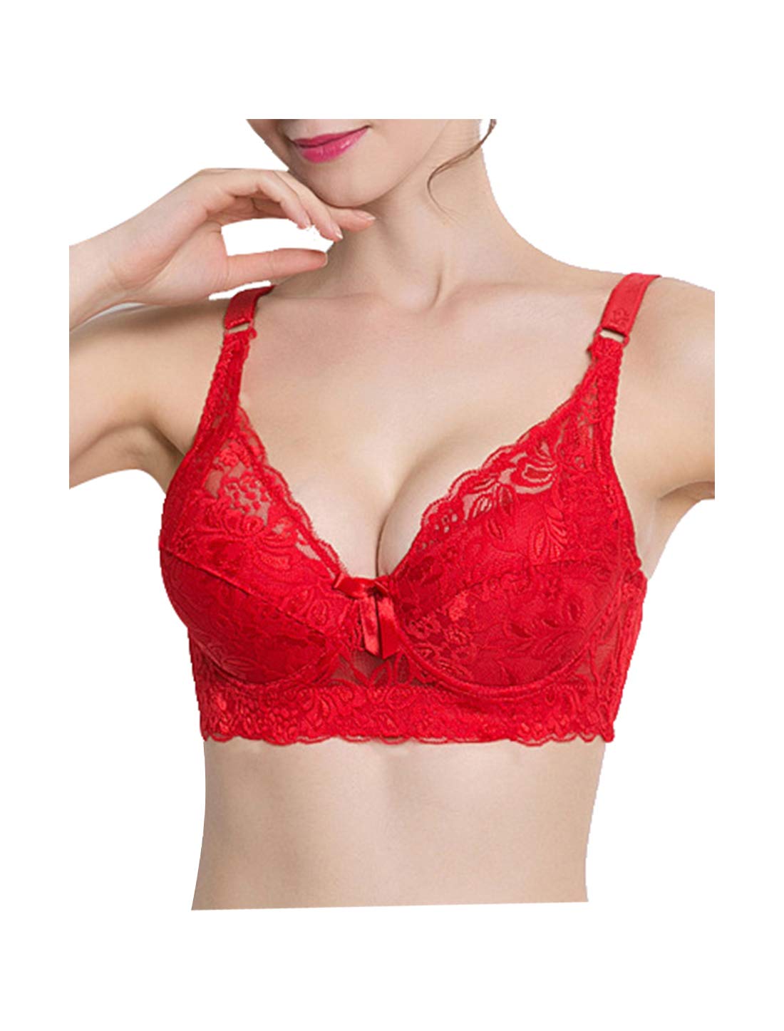 Reggiseno donna SieLei balconcino con ferretto e coppe imbottite tutto in pizzo