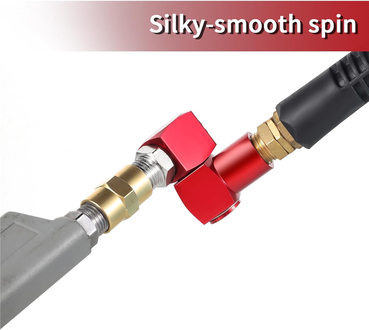 Swivel Air Hose Connector 1/4 Inch NPT 360 Degree Air Hose Fittings Air Compressor Connectors Swivel Air Fitting Hose Swivel Connector Air Tool Adapter