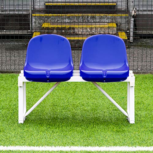 Banc en aluminium pour joueurs remplaçants bleu 2m et sièges de stade