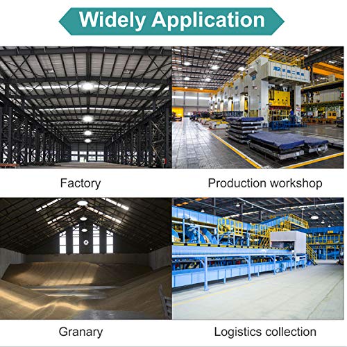 Vemofoper Ufo Led High Bay Light 100W Ultra Bright Ceiling Lamp For Garage,Shop,Gym,Warehouse Work Commercial Lighting Grade 15000Lm 120V 5000K Ip65 (100W) #TOP5