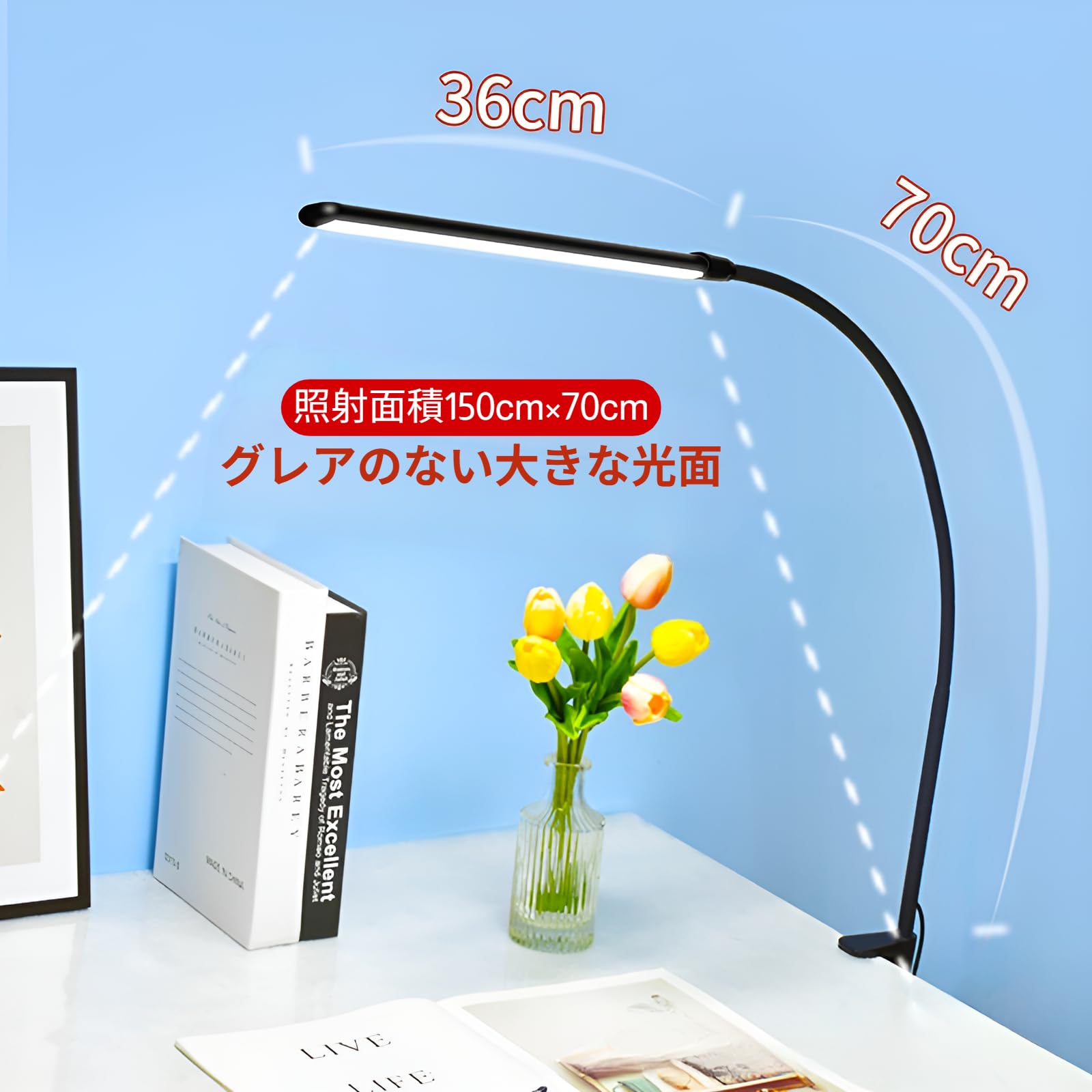 Amazon.co.jp: [Miflaier]LEDクランプライト 目に優しいネイルライト