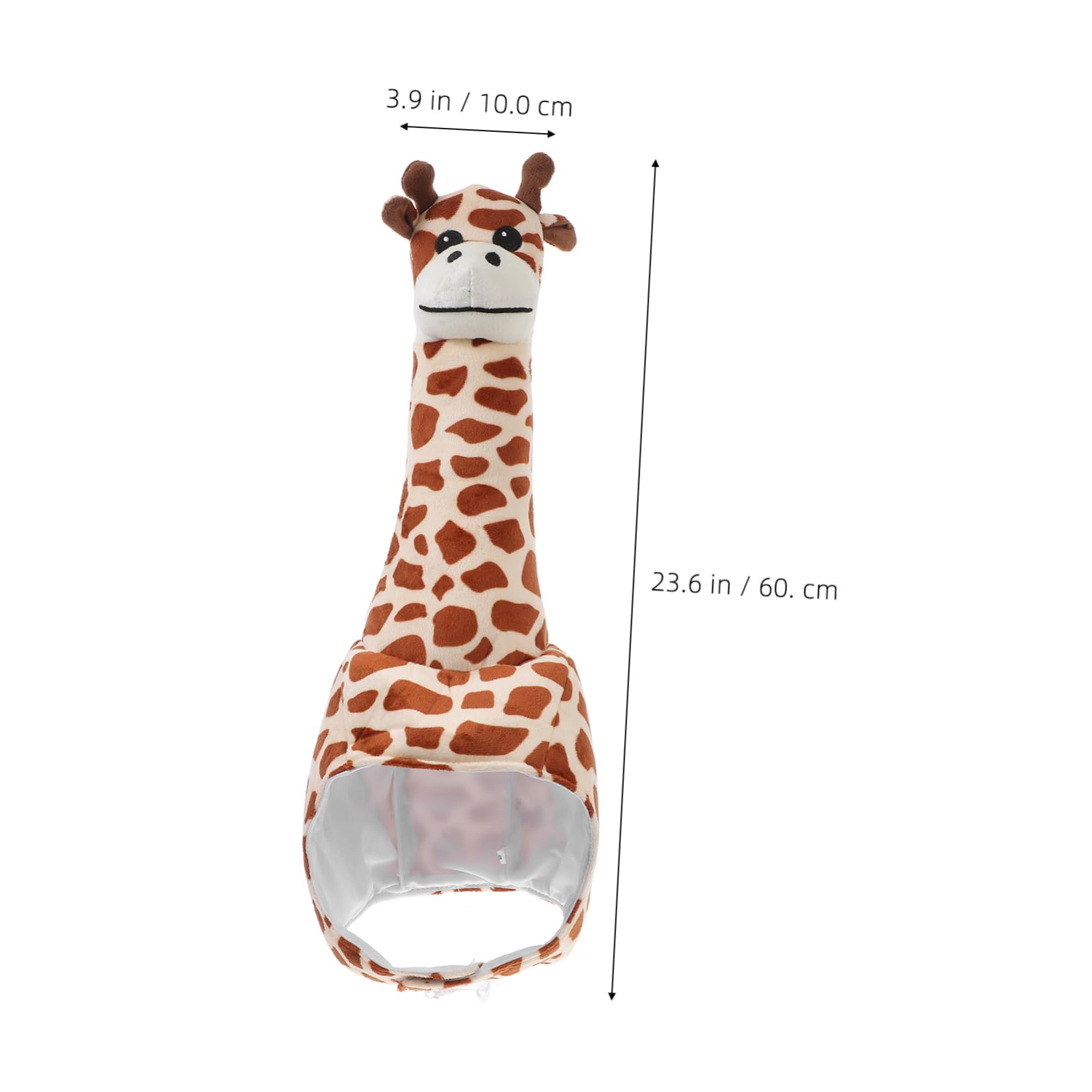 Hemobllo Sombrero De Giraffe De Peluche Divertido Para Fiestas Accesorio De Carnaval y Fotografía Diseño Lúdico Para Adultos