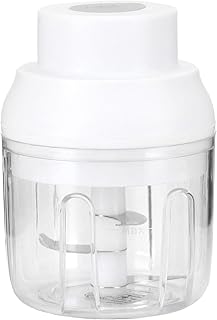 Hachoir à ail, coupe-légumes, lames en acier inoxydable à 3 feuilles de qualité alimentaire efficaces pour la maison de restaurant(white)