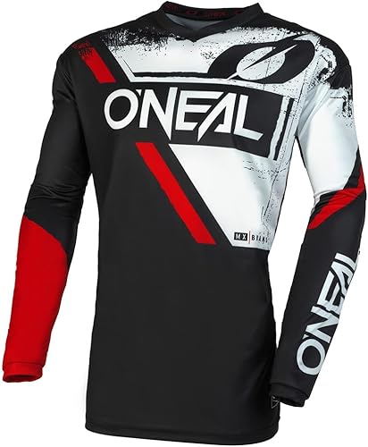 Miniatura 4 de MX Outfit O'Neal Element Shocker NegroRojo Hombres (W34L) Pantalones de protección Jersey motocross Dirt Bike Bundle Combo