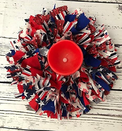Patriotic Centerpiece with Candle