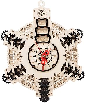 3D Puzzle for Perpetual Calendar,Wall Clock Hanging Pendulum Clock Puzzle Gift for Aldult and Teens,Perpetual,Gears,Collectible,Decoration,Gift,Birthday,Christmas,Vintage