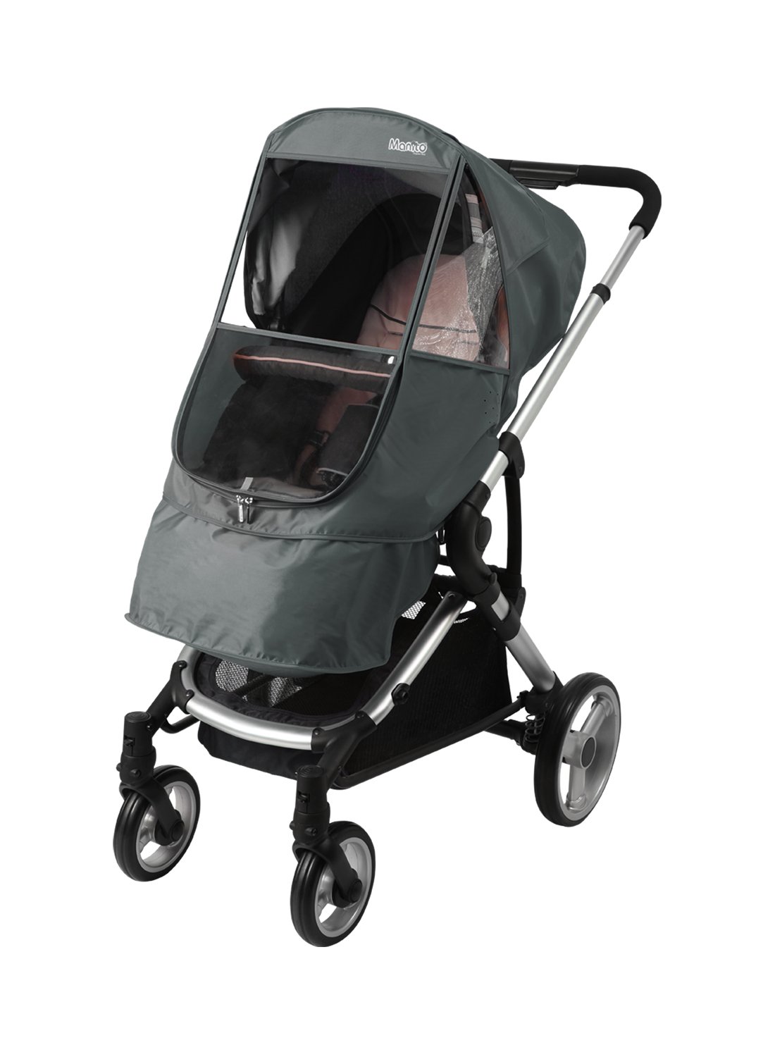 ManitoElegance Beta Stroller Weather Shield/Rain Cover (Grey)