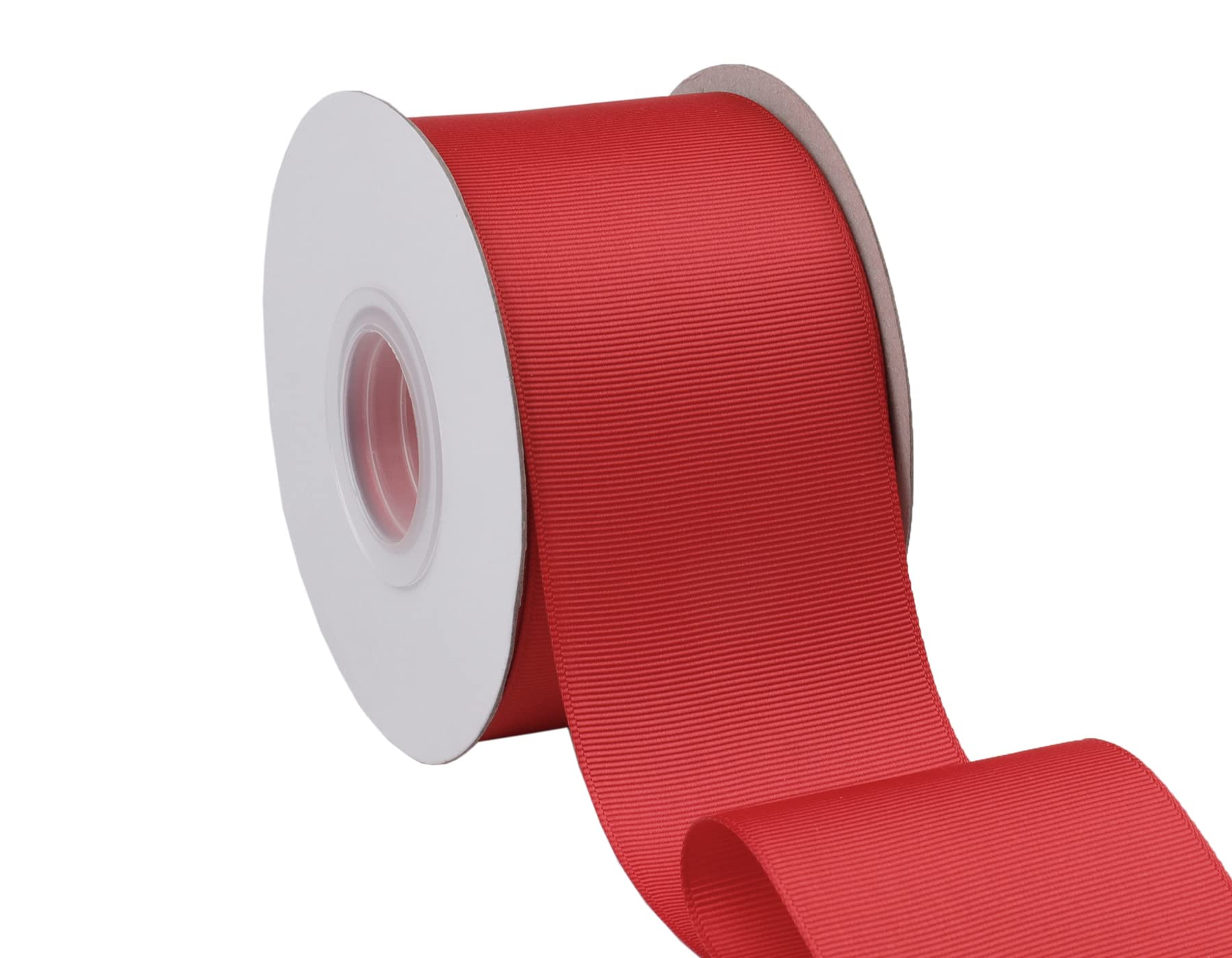 63mm X 22M Solid Grosgrain Ribbon for Gift Wrapping Parties Wedding Decoration, Crafts Sewing(Red) - Image 3