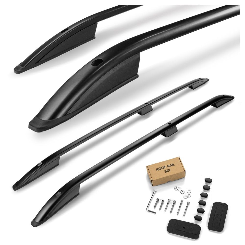 CHROMEMASTER | Barras Portaequipajes, Rieles de Techo Compatible con Fiat Doblo L1 Corto 2001-2010; Se Utilizan para el Montaje de Portaequipajes de Techo, Cajas de Techo o Portabicicletas; Aluminio