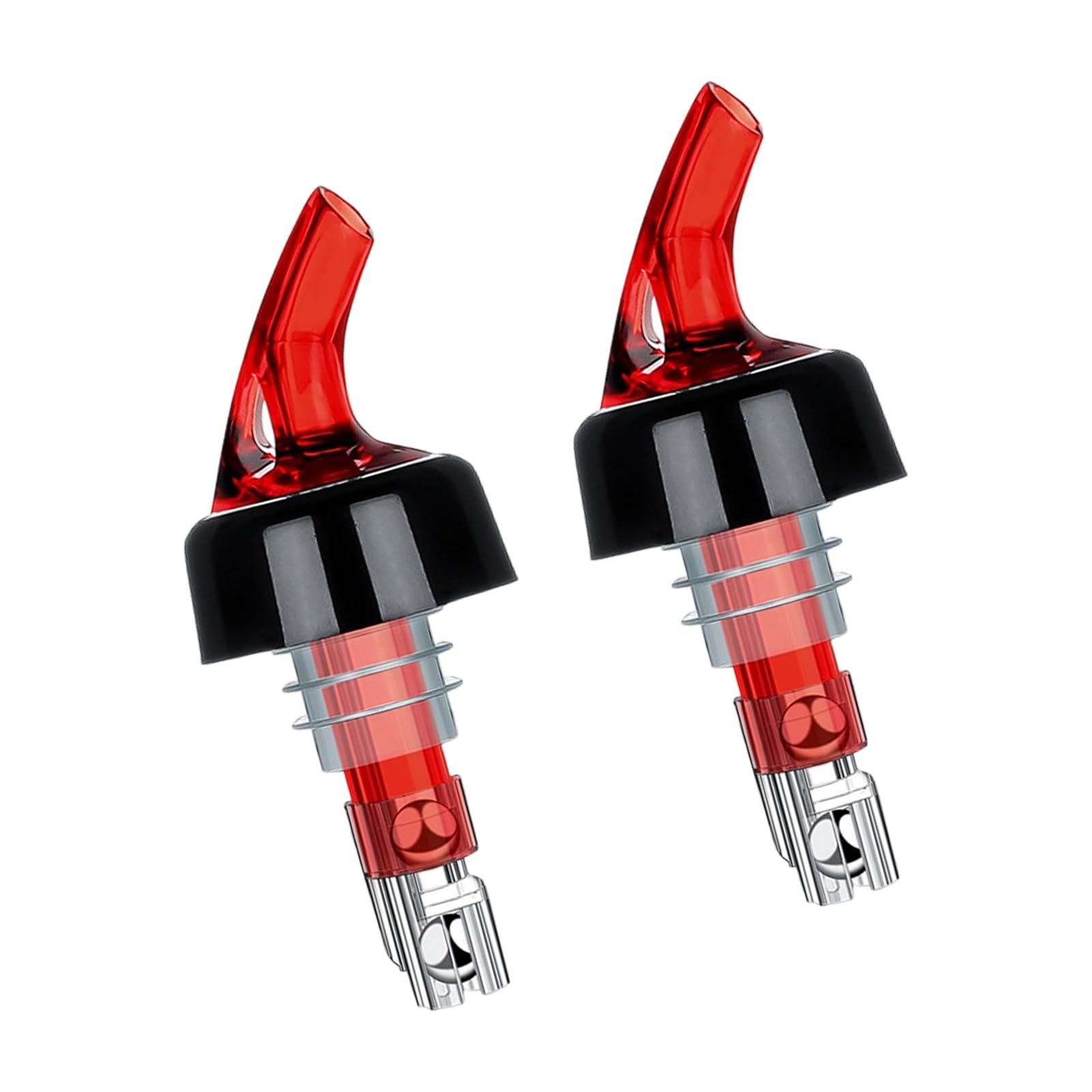 YROHGKPN 2PCS Wine Pour Nozzles Bottle Pourer 45ml Automatic Measuring Beverage Dispensing Seal Cover for Accurate Cocktails Liquor Dispenser Nozzle